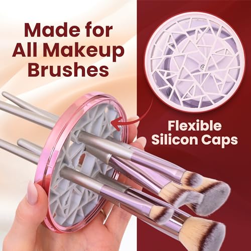 Serena Beauty 3-in-1 Electric Makeup Brush Cleaner & Dryer - Portable USB Device