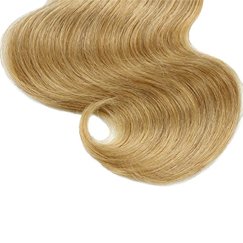 8-Inch Human Hair Extensions Ombre Two-Tone Brazilian Virgin Body Wave 50g Pack of 4 - 1B/27