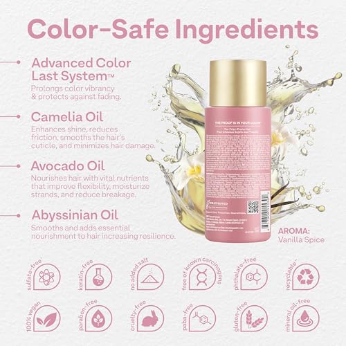 Plush Locks Leave-in Smooth, Anti- Frizz Smoothing Lotion, Protects & Reduces Blow Dry Time, Controls Frizz & Adds Shine, Sulfate-Free, Vegan, 6.7fl oz