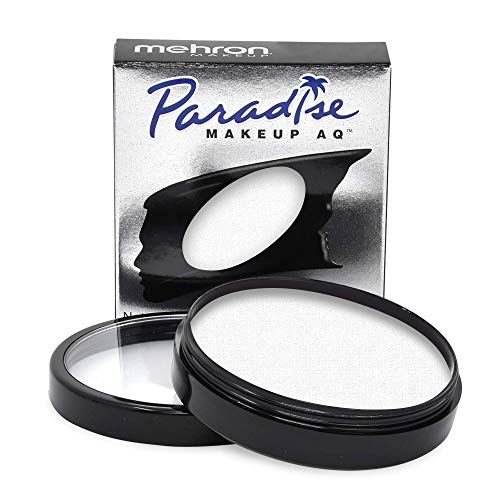 Mehron Paradise Makeup AQ Pro White 1.4 oz & Black 1.4 oz | Professional Water-Activated Face & Body Paint for Stage, Film, Cosplay & Halloween