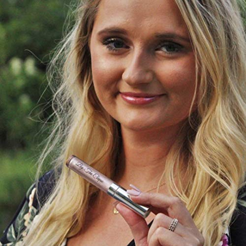 By The Clique Blushing Bride Premium Nude Lipstick and Champagne Glitter Gloss Top Coat Bundle