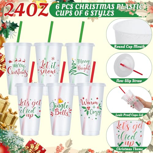 Christmas Gift Set with Tumblers Socks Makeup Bags & Keychains - Merry Christmas Variation