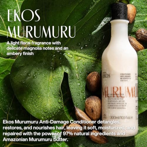 Natura - Ekos Murumuru Restoring Conditioner - Anti-Damage - Hair Detangler & Moisturizer - Combat Dryness - Vegan Hair Care - Brazilian Beauty Secrets - Personal & Self Care - 10.1 fl oz (300ml)