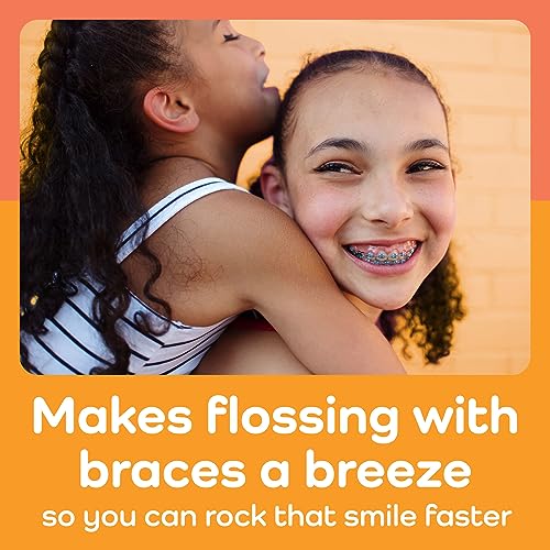 Floss Picks for Braces - 36 Count Pack of 8, Gentle Interbracket Cleaning