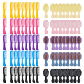 HQSLsund 5.5 Inch Bulk Hair Comb & Brush Set - 100 Pack, Multi-Color, Individually Wrapped