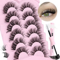 DIY Lash Extension Kit Cluster Lashes Kit Lash Clusters Wispy DIY Eyelash Extensions Lash Bond and Seal D-Curly Individual Lashes by ALICE