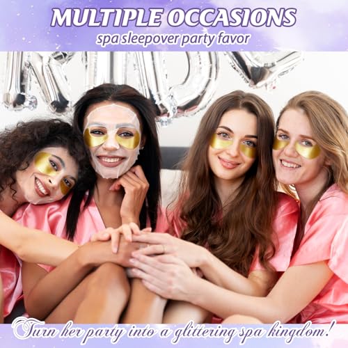 InkForge Purple 80PCS Spa Party Favors Kit for Girls & Women – Birthday & Sleepover Set