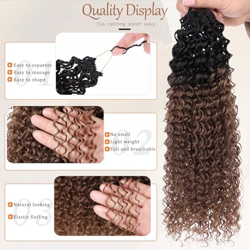 Beverlee 12-Inch Micro Twist Crochet Hair 8 Packs, 1B/30 # Pre Looped Kinky Curly Synthetic