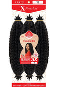 Springy Afro Twist Hair Extensions 16 Inch - 3 Pack Off Black 1B