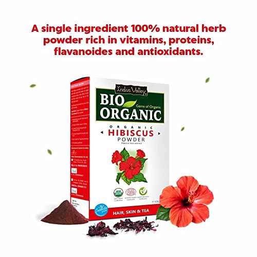 Indus Valley Natural Organic Herbs Powder (Hibiscus)