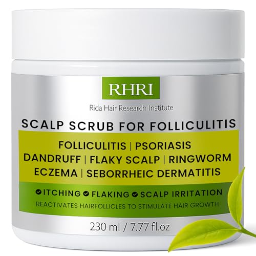 Pre Shampoo Scrub for Folliculitis Dandruff Psoriasis Scalp Care - Anti Fungal