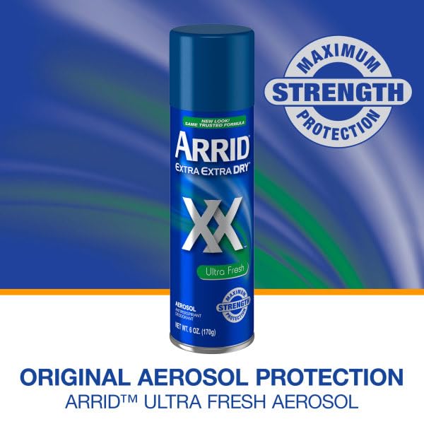 Arrid XX Ultra Clear Anti-Perspirant Deodorant Spray 6 oz Pack of 5 - Ultra Fresh