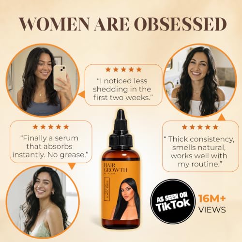 Hair Growth Serum 2 Fl Oz - Thicker Hair & Scalp Revitalizer with Botanical Extracts