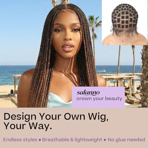 Braided Wig Cap Full Lace Black-99 | Crochet Hair Extensions Style Accessory