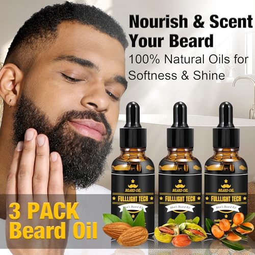 Cool Mens Gifts Beard Kit + Beard Balms