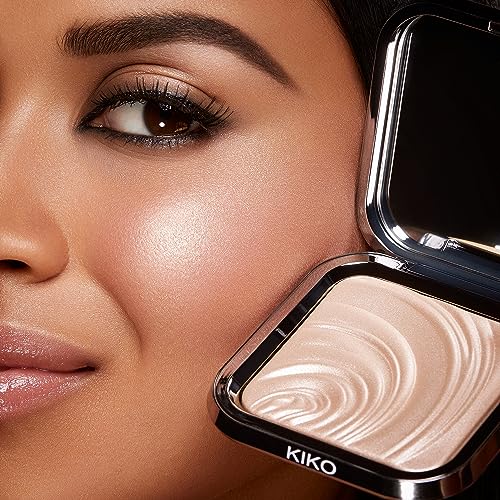 KIKO Milano Glow Fusion Intense Powder Highlighter 01 Champagne - Radiant Face Makeup