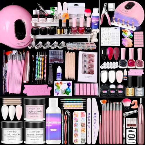 Acrylic Nail Kit with Colors & Tools for Beginners - Seasons Color Variation