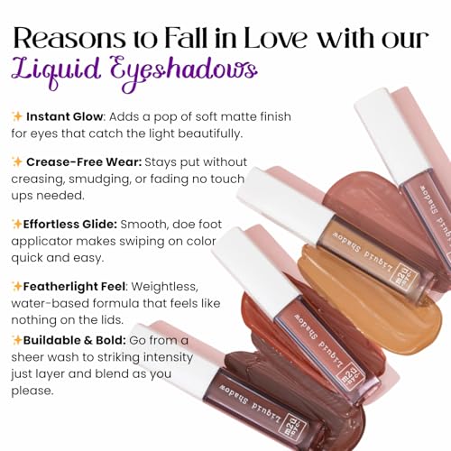 M2U NYC (Pink Mauve Liquid Eyeshadow ? Quick Drying Liquid Eye Shadow with One Swipe Pigment Coverage ? Long Lasting, Buildable & Blendable Crease Proof Formula ? Matte Finish