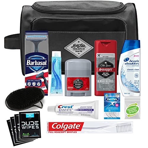 Men's Travel Grooming Kit - 15-Piece TSA Compliant Personal Care Set with Dopp Bag - Variation of THIS listing