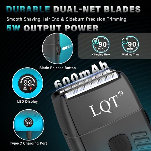 Multi-Color 4-in-1 Men's Hair Clippers Kit with Nose Trimmer & Electric Shaver, Wireless Rechargeable Grooming Set