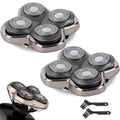 2 Pack Compatible Skull & Pitbulls Shaver Pro 4 Replacement Blades - Precision & Flex System