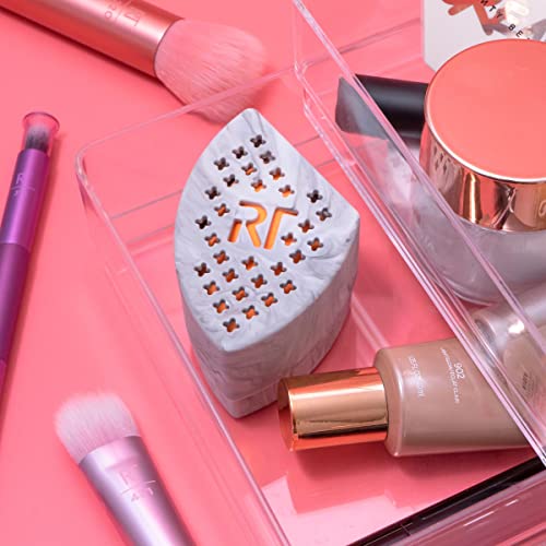 Real Techniques Premium Sponge Case, Protects Beauty Sponges, Easy To Store, Travel Sized & Durable, Perfect For Makeup Blending Sponges On-The-Go, Vegan & Cruelty-Free, 1 Count