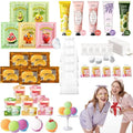 35 Pcs Spa Party Supplies for 5 ? Spa Gifts for Women, Girls & Kids | Spa Set with Eye & Face Masks, Lip Balm, Hand Cream, Bath Bombs, Towels & Gift Bags | Spa Kit for Birthdays, Sleepovers, Spa Days