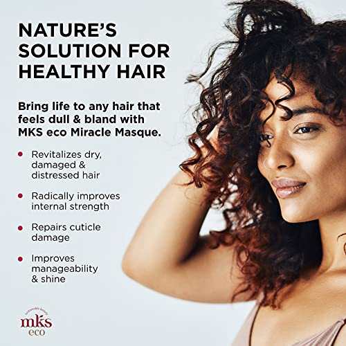 Eco Miracle Hair Mask with Argan & Hemp Oil - Restorative Vegan Hair Treatment, 7 oz
