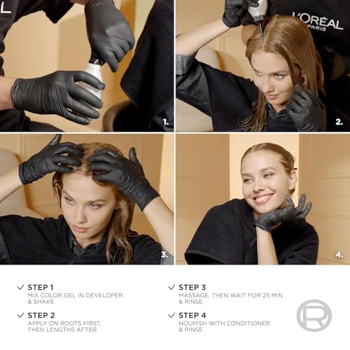 Permanent Hair Color Kit - Light Golden Blonde 9G - Fade-Defying Shine