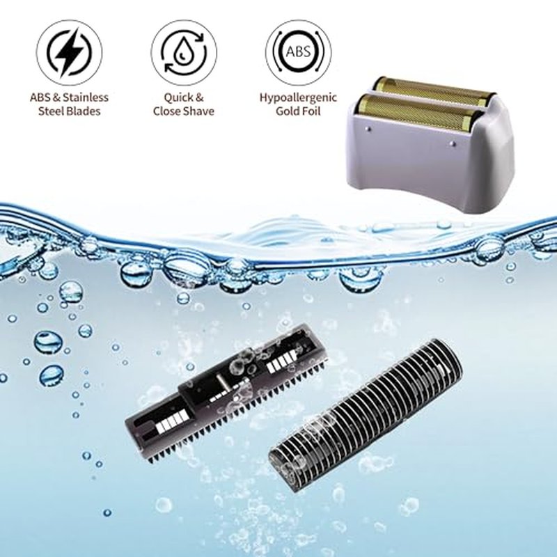 1 Pack Foil Shaver Replacement Foil Fits for Andis Foil Shaver TS1 (17150, 17235, 17220) and TS2 (17200), Gold