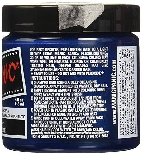 Semi Permanent Hair Dye - Vibrant Blue Atomic Turquoise 4 oz 2 Pack