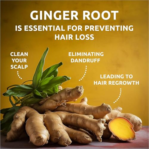 Organic Ginger Hair Growth Shampoo Bar 2 Pack - Nourishing & Anti-Hair Loss