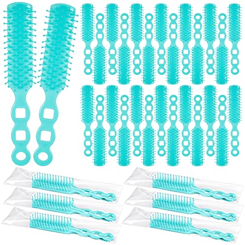 72 Pack Detangling Hair Brushes for Curly Wavy Hair - Travel & Shelter Use