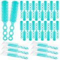72 Pack Detangling Hair Brushes for Curly Wavy Hair - Travel & Shelter Use