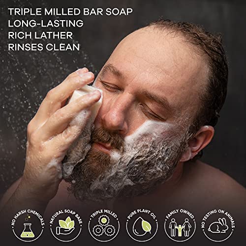 Men's Body & Beard Soap Duo Pack - Goats Milk & Sea Salt Variation