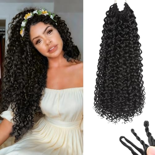16 Inch Curly Crochet Hair - Pack of 8, 120 Strands for Black Women