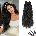16 Inch Curly Crochet Hair - Pack of 8, 120 Strands for Black Women