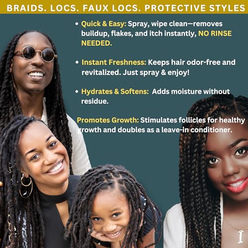 All Natural Hair Refresh & Clarifying Mist - 8oz for All Hair Types