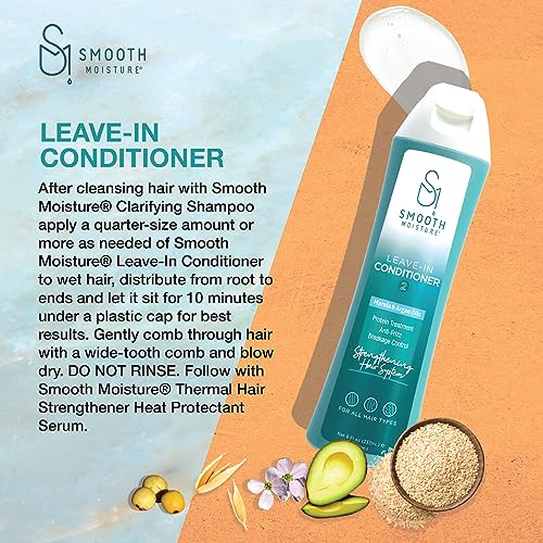 SMOOTHMOISTURE Leave-in Conditioner 8 oz - Long-Lasting Heat Protection & Nourishing Oils