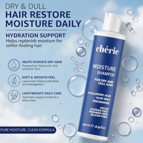 Moisturizing Hair Shampoo for Dry Hair - Hydrating Natural Formula, 16.9 oz