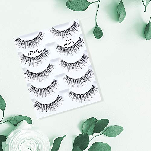 Ardell 110 Natural False Eyelashes Black 5 Pairs Reusable Strip Lashes