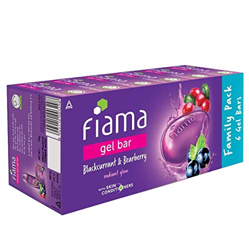 Fiama Gel Bar Blackcurrant and Bearberry, 125g (Count of 6)