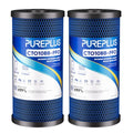 PUREPLUS 5 Micron 10x4.5 Inch Whole House Water Filter Cartridge 2 Pack PFAS Removal