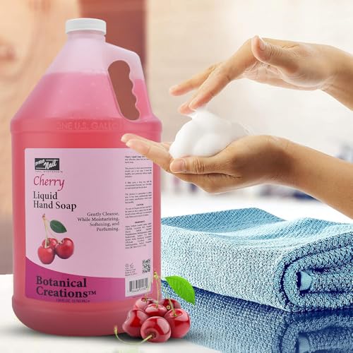 PRONAIL - Liquid Hand Soap Refill, Cherry, 1 Gallon - Deeply Cleanse and Hydrates, Leaving your hands Fresh and Soft - Bulk, Refill Gallon