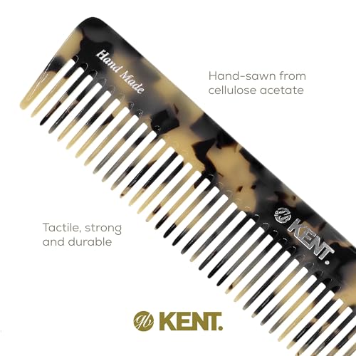 2 Pack Wide Tooth Detangler Comb for All Hair Types - Handmade Sawcut & Polished