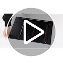 White Nightstand with Charging Station & RGB LED Lights - 17.72"W x 15.75"D x 26.57"H