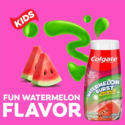Kids Watermelon Bubblegum Fluoride Toothpaste 4.6oz Pack of 24 - Pediatric Oral Care