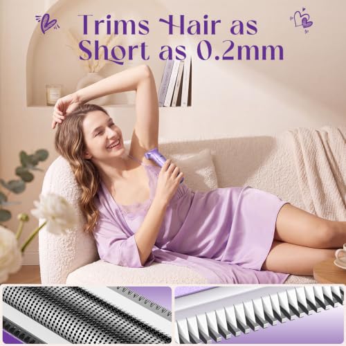 Metallic Purple 5-in-1 Bikini Trimmer for Women - Deluxe Grooming Kit
