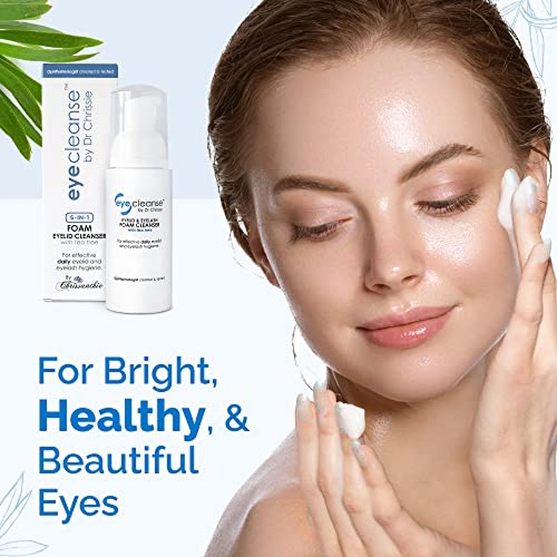 All-in-One Eyelid and Eyelash Cleanser for Extensions, Lash Extension Kit Essential, Enriched with Tea Tree Oil, Helps Ease Tired Eyes, 50 ml - EyeCleanse