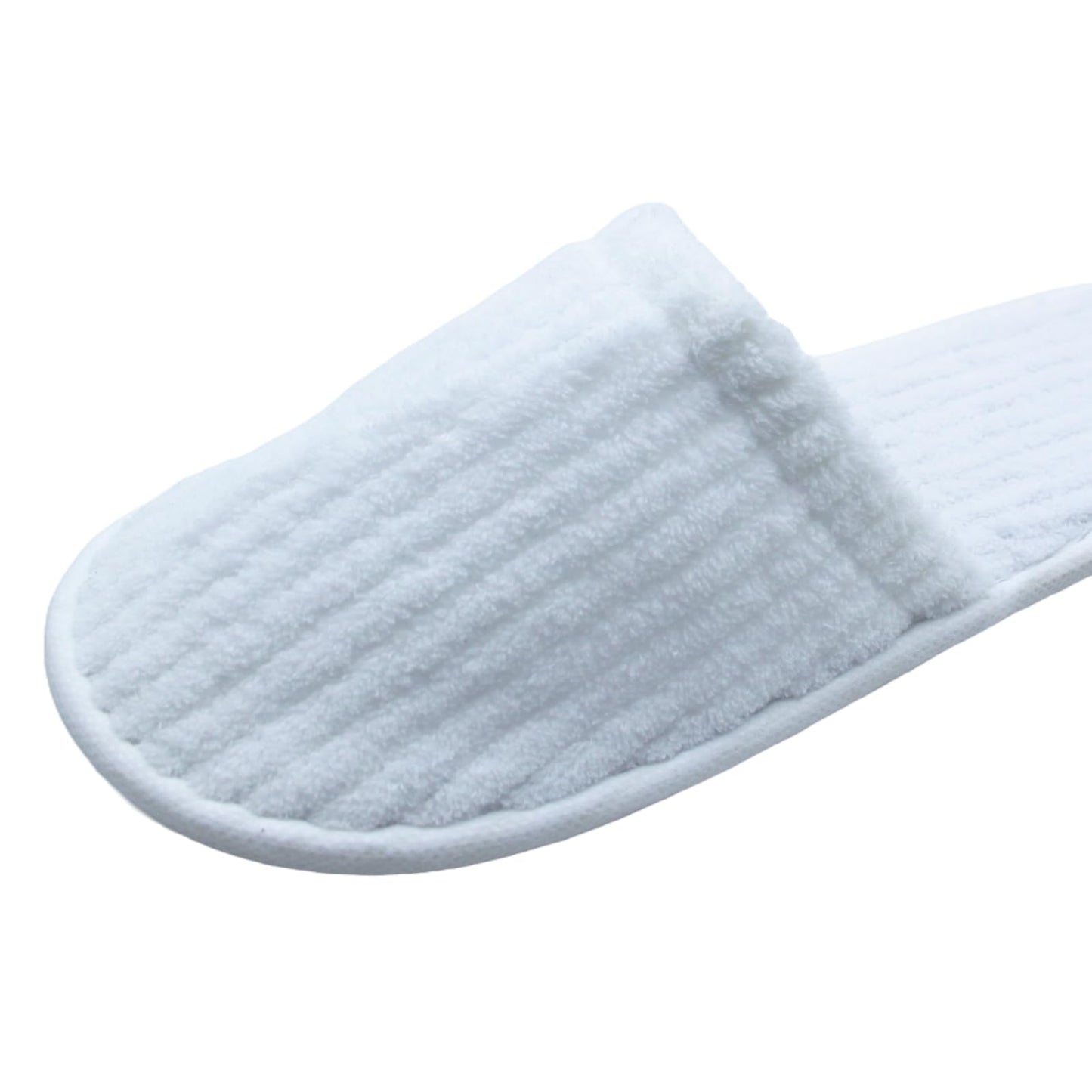 Zentriqlla 20 Pairs White Disposable Slippers, SPA Hotel Slipper for Women and Men, Closed Toe Soft Coral Fleece Slippers for Guests, Non-Slip Slipper for Travel Home Salon